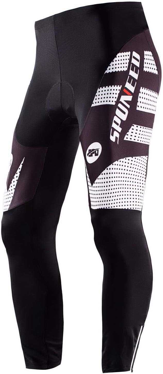 sponeed Men's Bicycle Pants 4D Padded Road Cycling Tights Leggings Outdoor Cyclist Riding Bike Wear