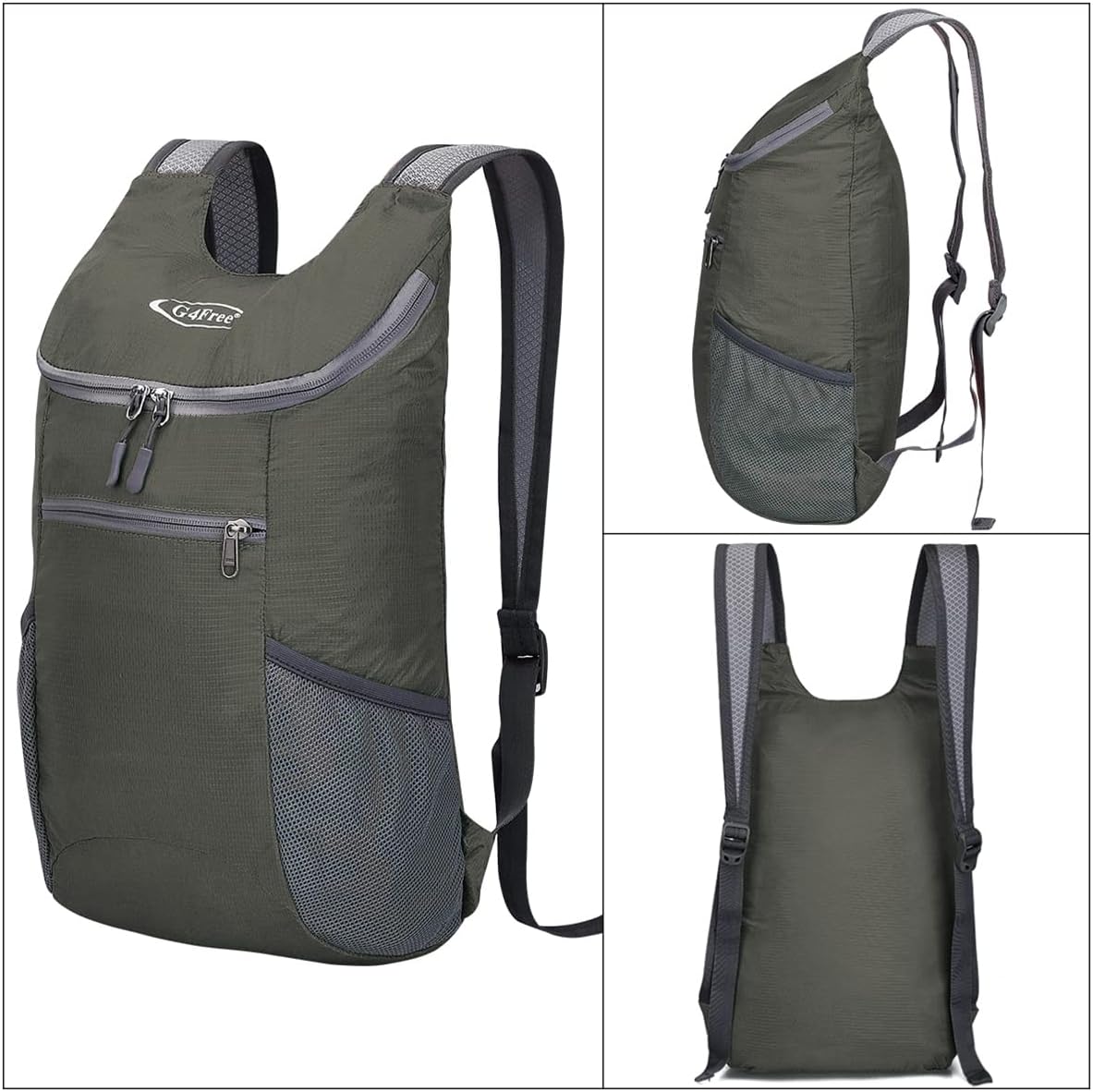 G4Free Lightweight Packable Hiking Backpack for Men Women Small Hiking Daypacks Foldable Shoulder Pack Casual Outdoor Bag 11L