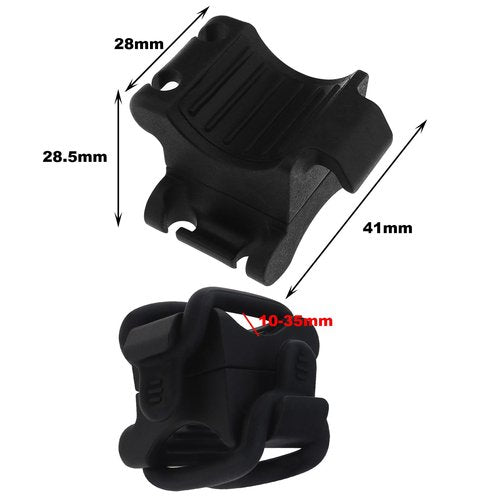 SING F LTD 2PCS Bike Mount Holder for Flashlight Bicycle Flashlight Bracket for 10 mm to 35 mm Torchs Bicycle Lighting Mount Accessories