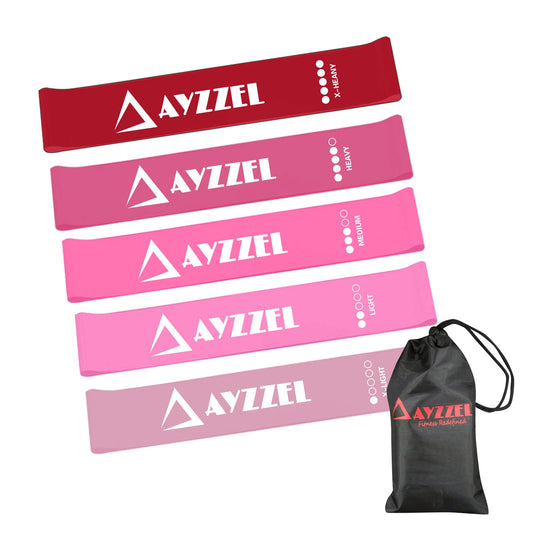 Resistance Bands for Working Out Women, Set of 5 Loop Bands for Exercise and for Workout with Free Carry Bag