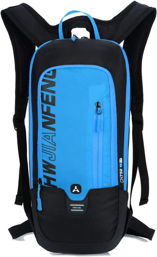 Outdoor Riding Backpack, Outdoor Sport Backpack with Water Bladder Design Biking Backpack Bike Rucksack Hydration Backpack Outdoor Gear for Skiing Running Hiking Cycling Backpack (Blue)