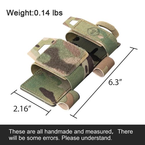 Tactical Tourniquet & Scissor Holder Molle Pouch - Medical Shears Trauma IFAK Holster (Camo)