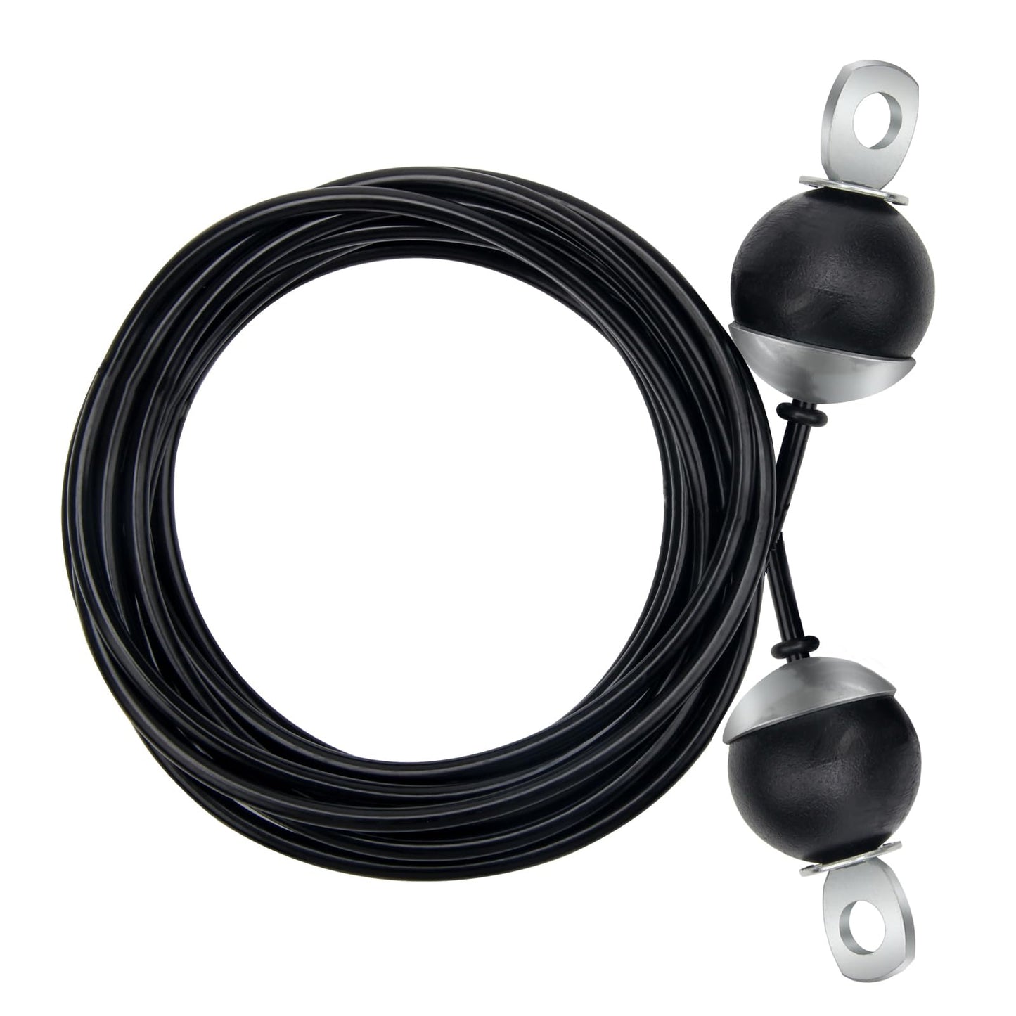 Anglekai 118In Home Gym Replacement Cable, Fix Fitness Pulley Cable with 2 Gravity Ball 5mm Gym Pulley Rope for Exercise Machine (118in)