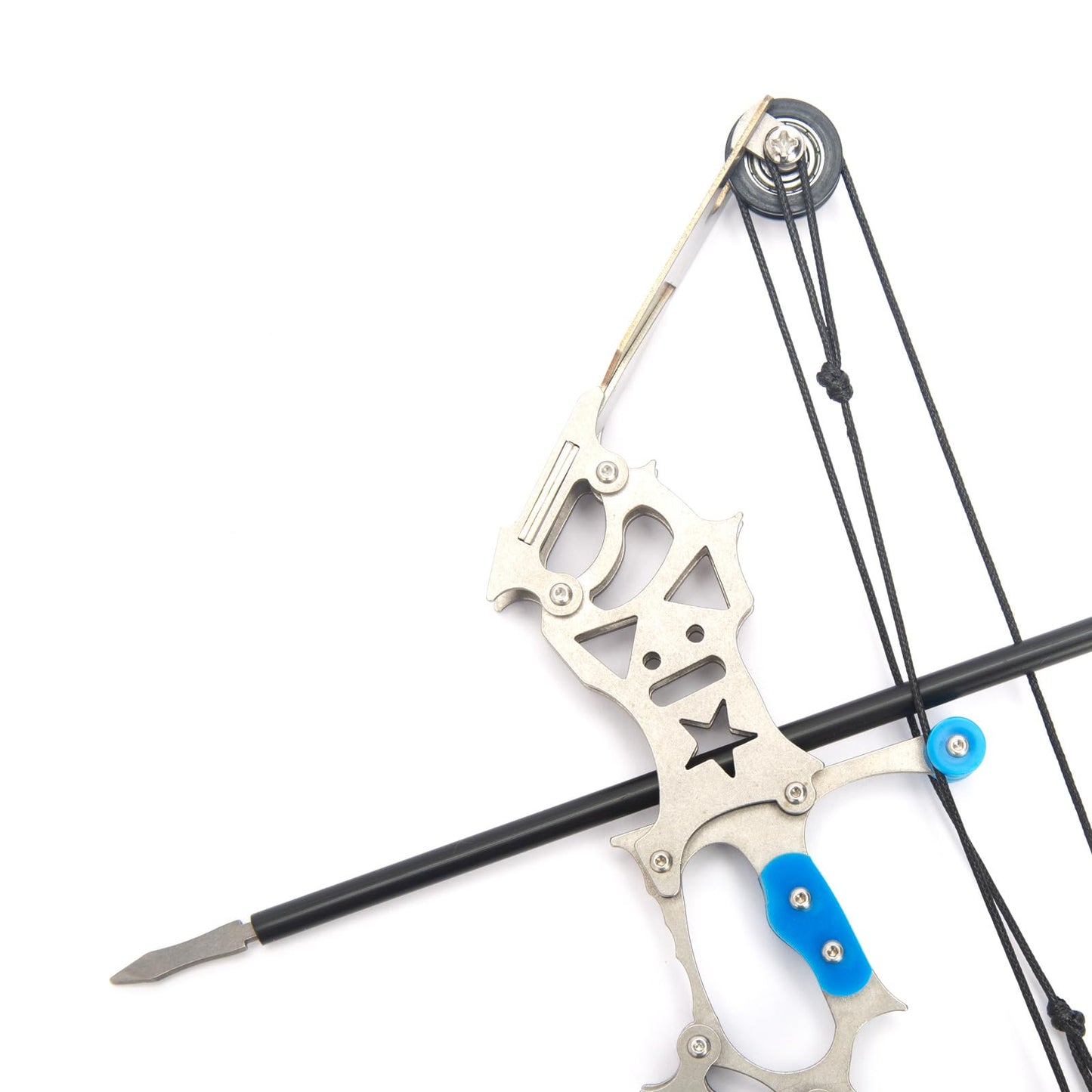 5.9" Compound Bow and Arrow Set, Mini Archery Bow Set with 12 Arrows, Left and Right Hand Mini Compound Bow for Hunting Shooting Practice Fun Games (5.9" Compound Bow and Arrow Set)