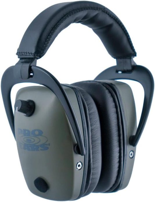 Pro Ears Pro Tac Slim Gold Ear Muffs, Military Grade Electronic Hearing Protection & Amplification, DLSC Tech, Made in USA