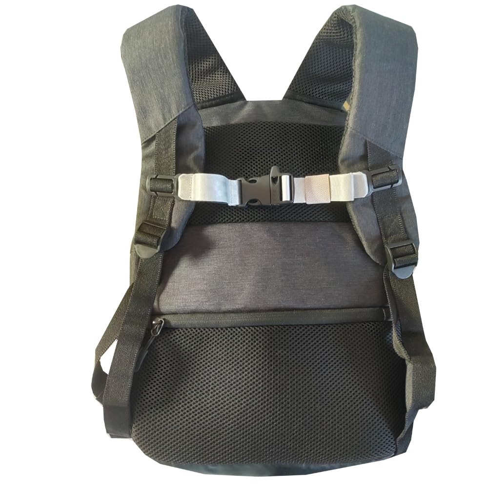 HDHYK Adjustable Backpack Chest Strap Nylon 1 Inch Webbing，Sternum Straps for Backpack(Silvery Grey)