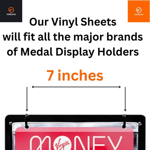 Race Bib Medal Display Sheets 20 Pack - Vinyl Sheet Protector - Vinyl Bib Pouches - Race Bib Covers - Running Bib Portfolio - Run Bib Holder - Running Bibs Sheets - Bib Vinyl - by Vorlich