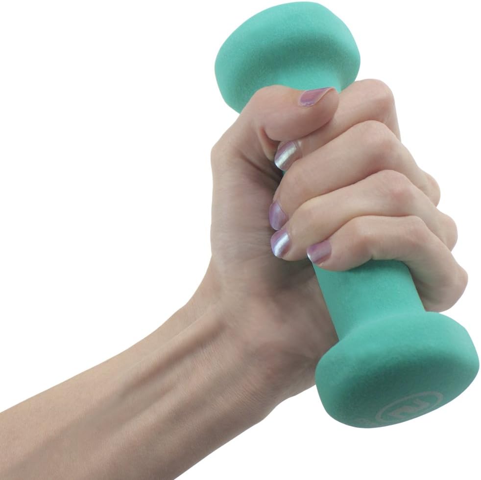 Crown Sporting Goods Neoprene Body Sculpting Hand Weights (1-Pair)