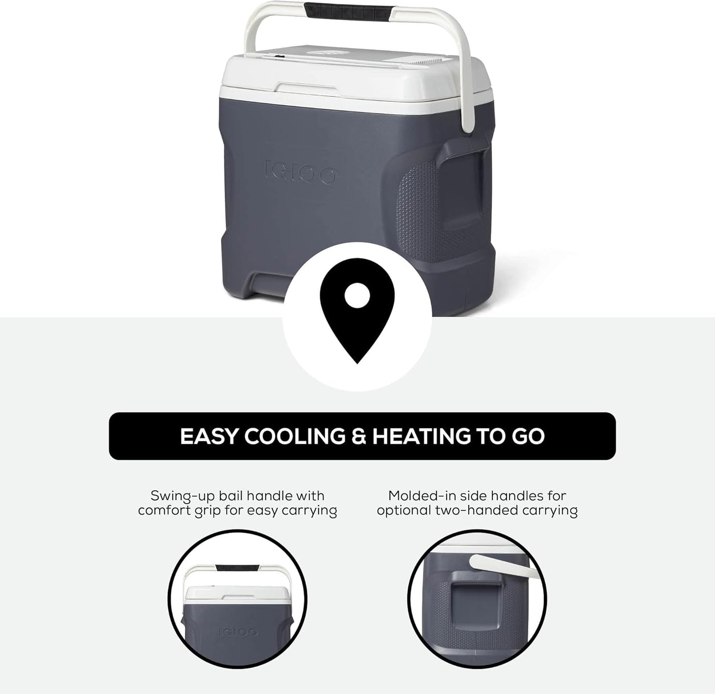 Igloo Iceless Thermoelectric Cooler, Portable Cooler Electric, Plug-in 12V Camping Fridge Cooler, Electric Ice Chest, Hielera Electrica