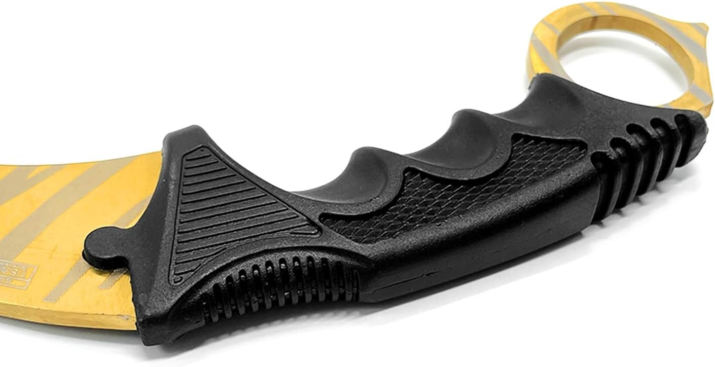 Falcon 7.5" Tactical Fixed Blade Training, No Edge. For Training Purpose Only (Black)