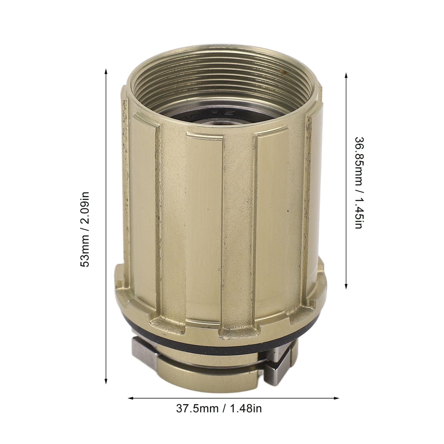 Alomejor Mountain Road Cassette Body Tool 11 Speed 12mm Hole Diameter 2 Bearing Cassette Freehub Body