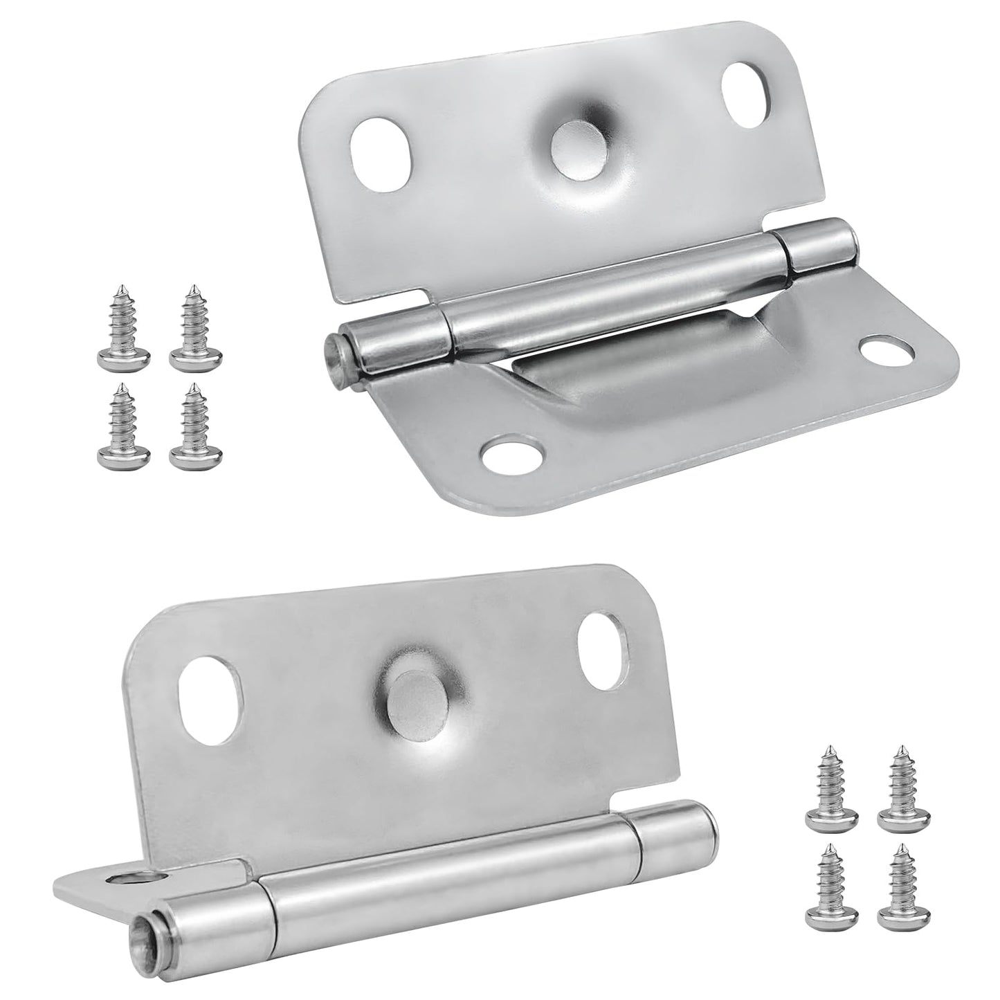 4 Pack Cooler Stainless Steel Hinges Accessories, with 16 Screw Sets, Coolers Replacement Fit for 5235, 5250, 5286b, 6262, 6270