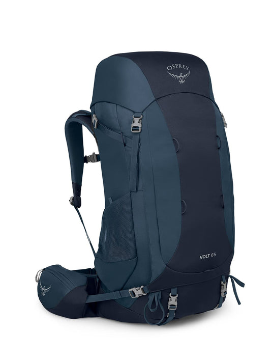 Osprey Volt 65L Men's Backpacking Backpack, Muted Space Blue, Extended Fit