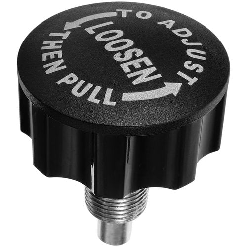 Happyyami Exercise Bike Replacement Knob - Black Abs Pull Pin Screw for Home & Commercial Fitness Equipment, Thread 10.0 Rod, Easy Adjustment & Secure Fit, 2.55x2.16 Inches