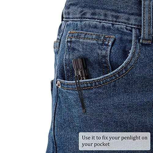 Outus 20 Pcs Flashlight Clip for Removable Accessories Metal Penlight Replacement Clip for Flashlight