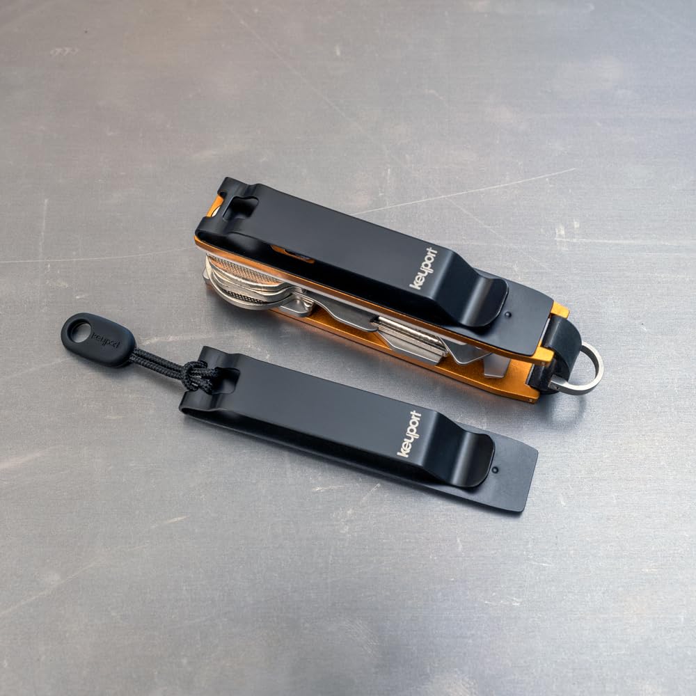 Keyport KO (Key Organizer) - Deep Carry Pocket Clip - Black