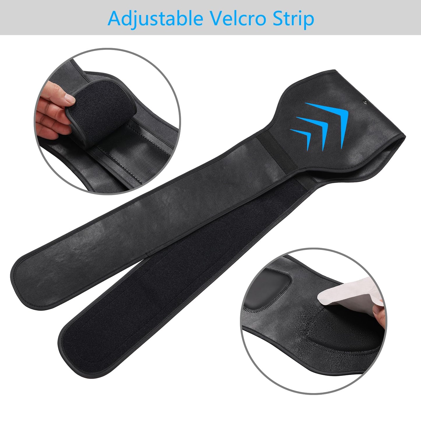 ABS Stimulator, EMS Muscle Stimulator, Ab Machine, Fitness Workout Equipment for Women and Men, Portable Muscle Toner for Abdomen, Black blue