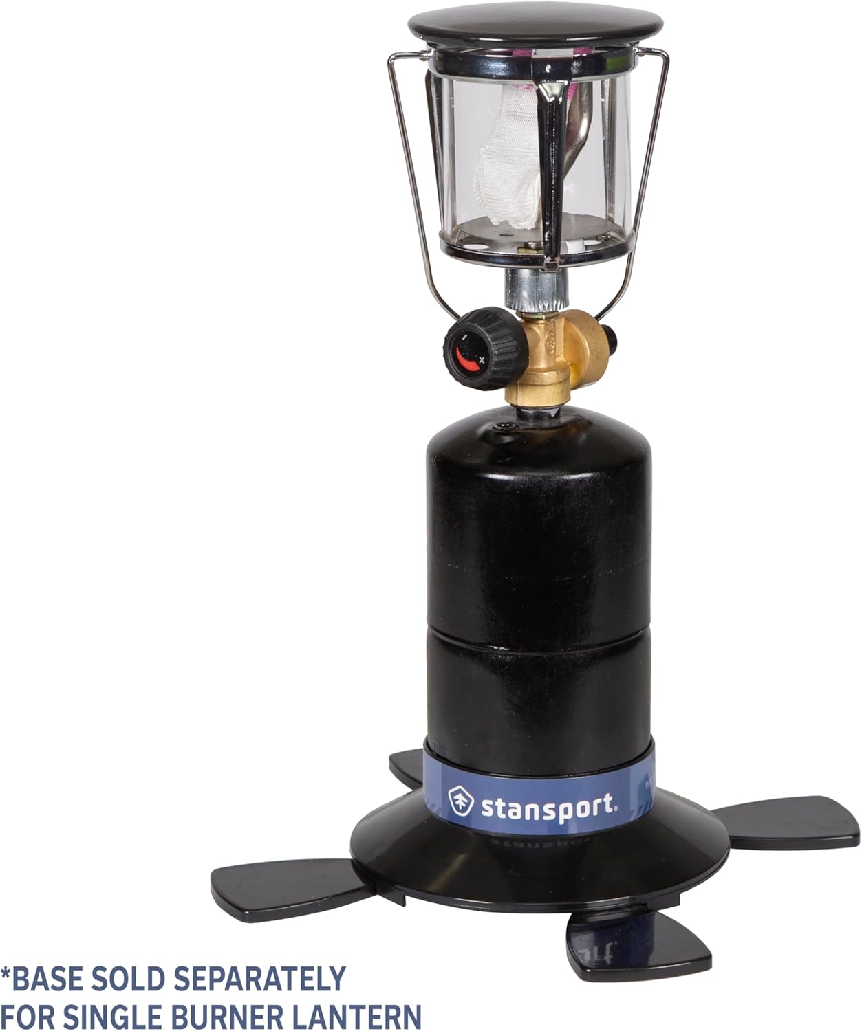 Stansport Compact Single Mantle Propane Lantern (172), Black