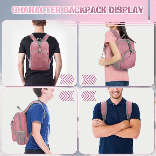 ZOMAKE Ultra Lightweight Backpack 10L, Small Hiking Daypack Water Resistant Travel Daybag Ultra Light Backpacks for Hiking (Pink)