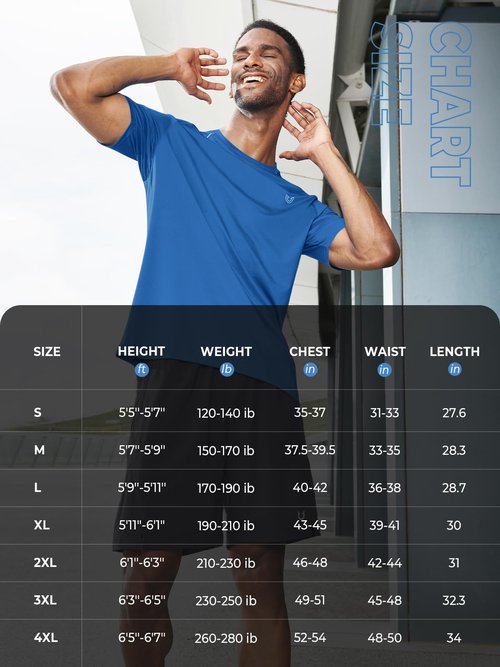 NORTHYARD Men's Athletic Running T-Shirts Workout Lightweight Short Sleeve Performance Shirts Top Tee Greyblue XL