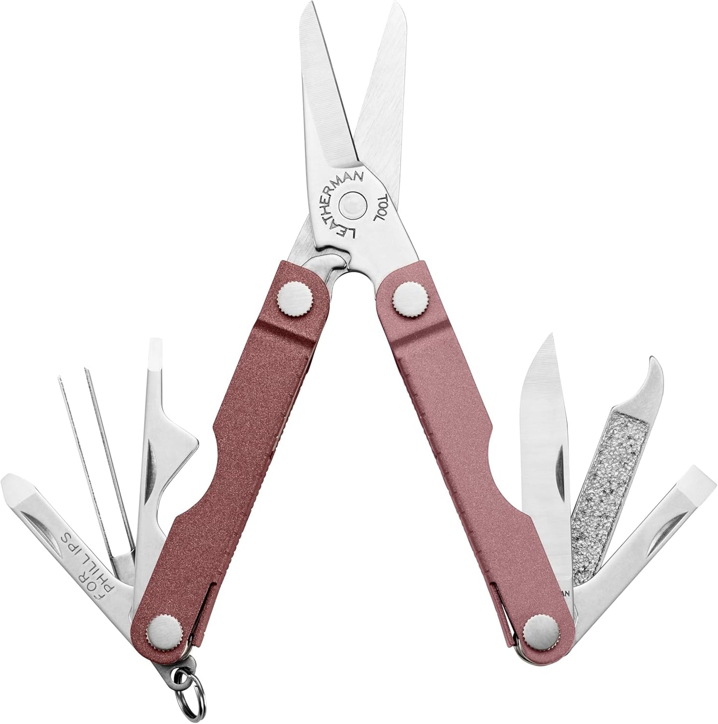 LEATHERMAN, Micra, Keychain Multi-tool with Grooming Tools, Mini Pocketknife for Everyday Carry (EDC), Hobbies & Outdoors, Built in the USA, Stainless Steel
