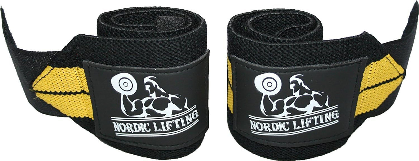 Wrist Wraps (1 Pair/2 Wraps) for Weightlifting/Cross Training/Powerlifting/Bodybuilding - for Women & Men - Premium Quality Equipment for The Absolutely Best Hand Strength & Support - 1 Year Warranty