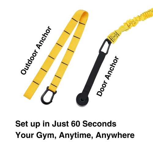 Weighted Bar and Resistance Cord for Rotational Core-Strength Training, Swing Trainer
