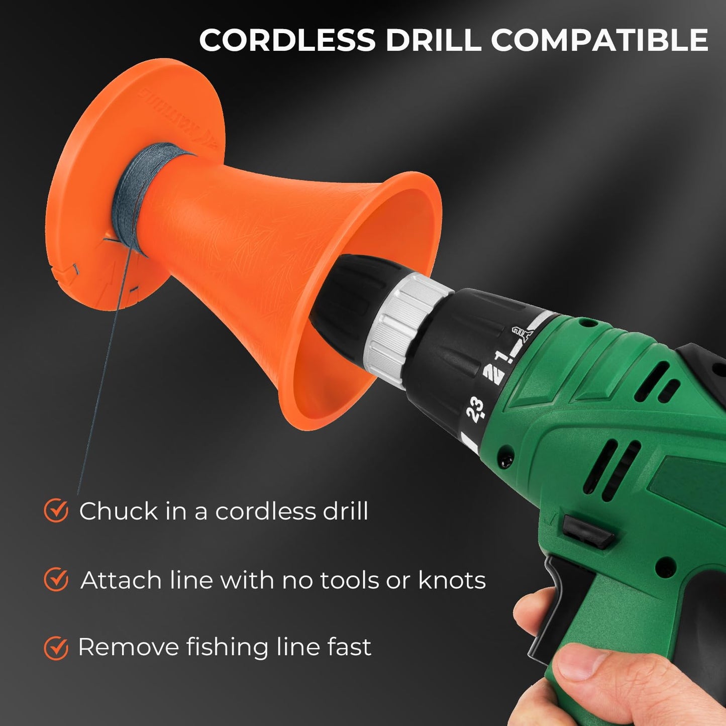 KastKing Radius KutR Fishing Line Spooler, Line Gobbler Line Stripper & 7" Cutthroat Pliers Combo, Multi-Functional Fishing Tool Combo, Corrosion Resistant - for Freshwater & Saltwater Angling