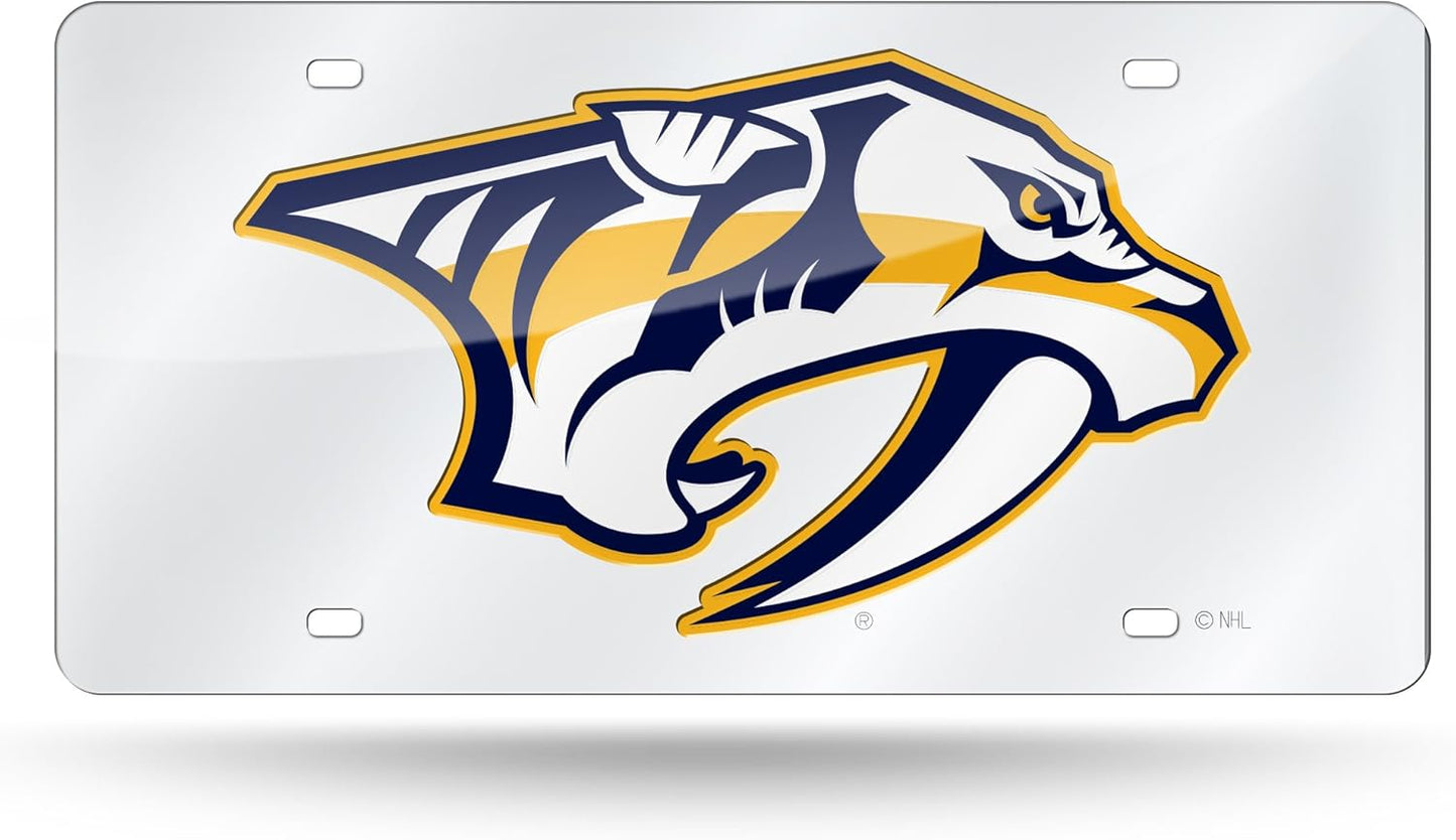 NHL Anaheim Ducks License Plate Tag - Laser Inlaid Metal Car Accessory