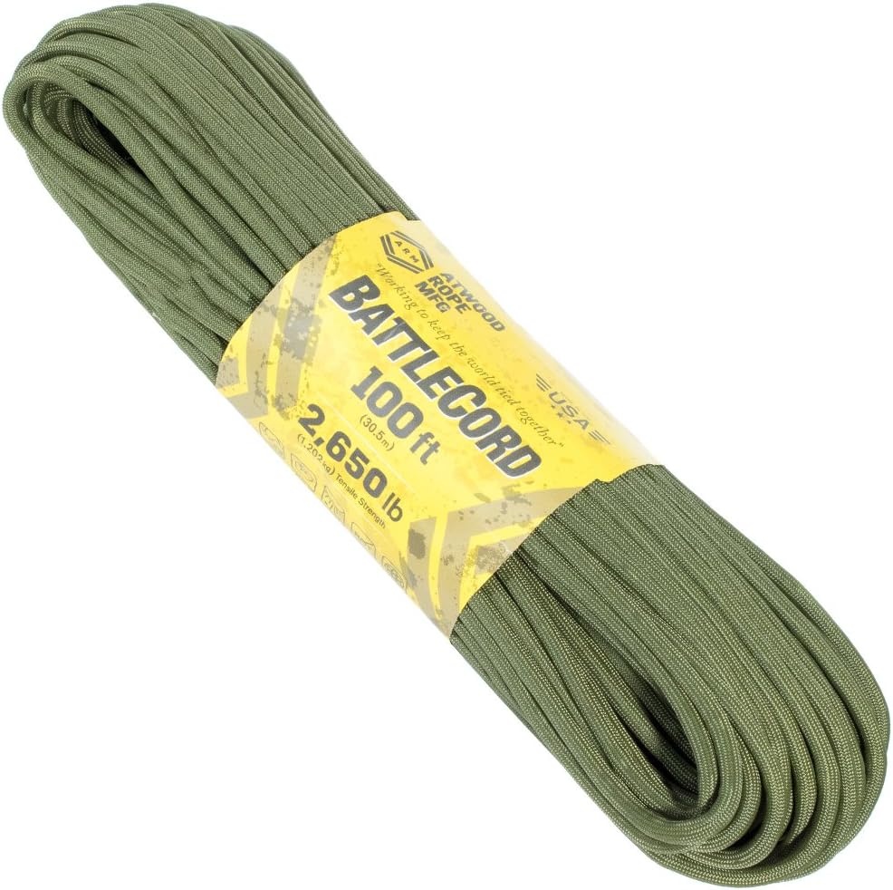 5.6mm BattleCord – Ultra Strong & Tough Rope – 2650lb Tensile Strength – USA Made