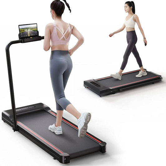 Sperax Treadmill,Walking Pad,Under Desk Treadmill,3 in 1 Folding Treadmills,Treadmills for Home,Black Red