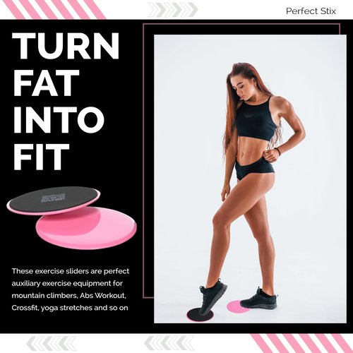 Perfect Stix Peak Performance Sliders Fitness Equipment Floor Sliders Exercise Core Gliders Gliding Discs for Full Body Workout