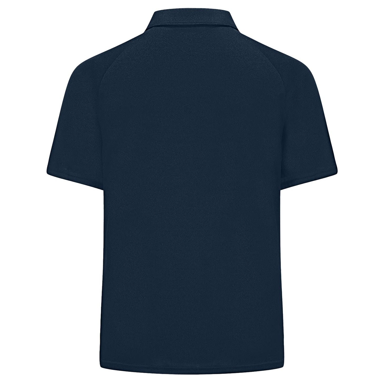 Golf Shirts for Men Lightweight Dry Fit Print Moisture Wicking Performance Short Sleeve Sports Polo Shirt(Navy,6XL)