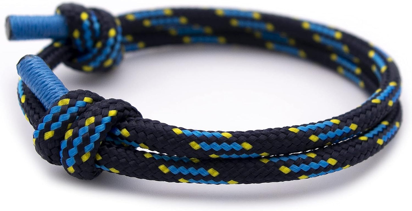 Wind Passion - Rope Bracelet for Men & Women - Adjustable Sailors Knot Paracord Bracelet - Waterproof & Sturdy