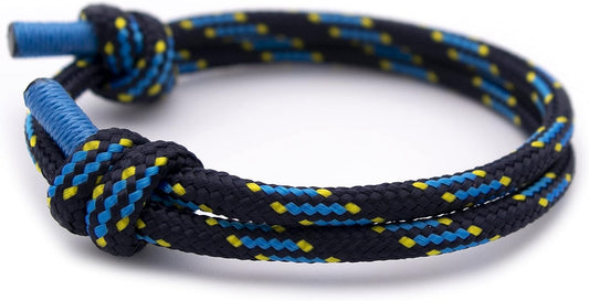 Wind Passion - Rope Bracelet for Men & Women - Adjustable Sailors Knot Paracord Bracelet - Waterproof & Sturdy