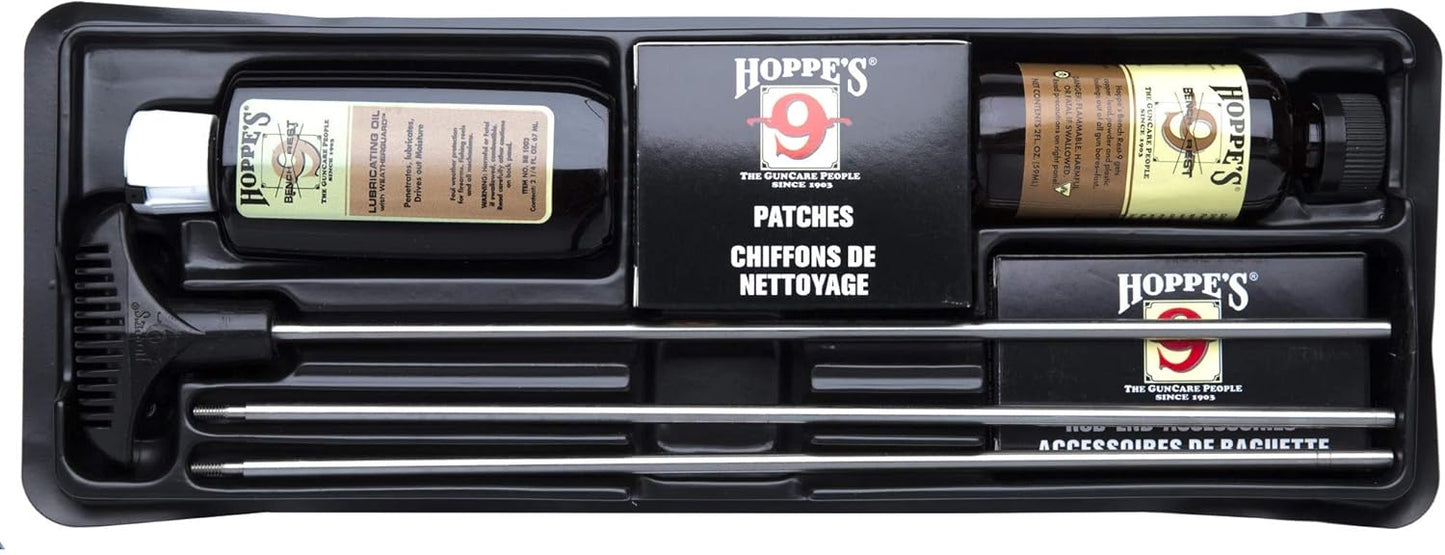 Hoppe'sHoppes, Rifle & Shotgun Cleaning Kit w/Handle, Box