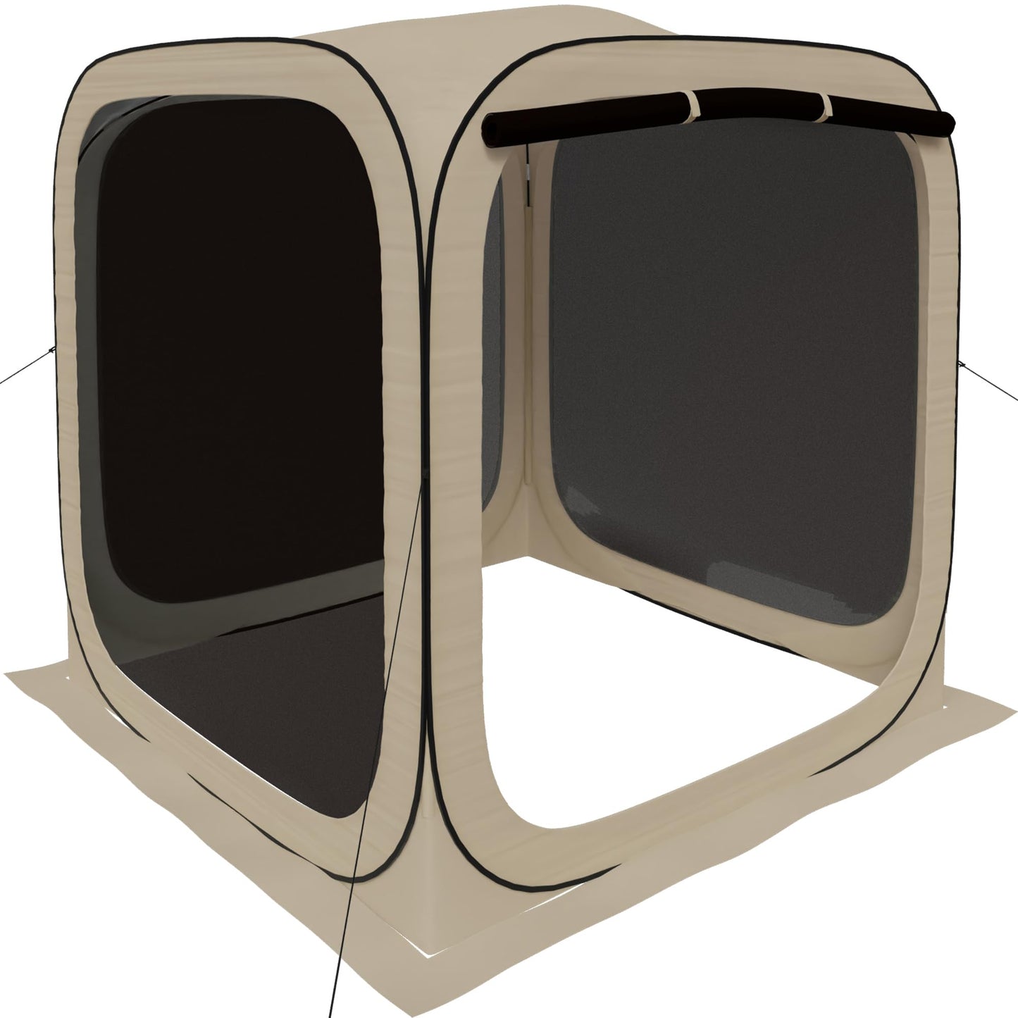 HOOYEAH Pop-up Tent Screenhouse, Portable Screened Tent Camping Canopy Foldable Instant Screen Room Outdoor Gazebo with Mosquito Net for Patio, Backyard, Garden and Outdoor Activities, 6x6