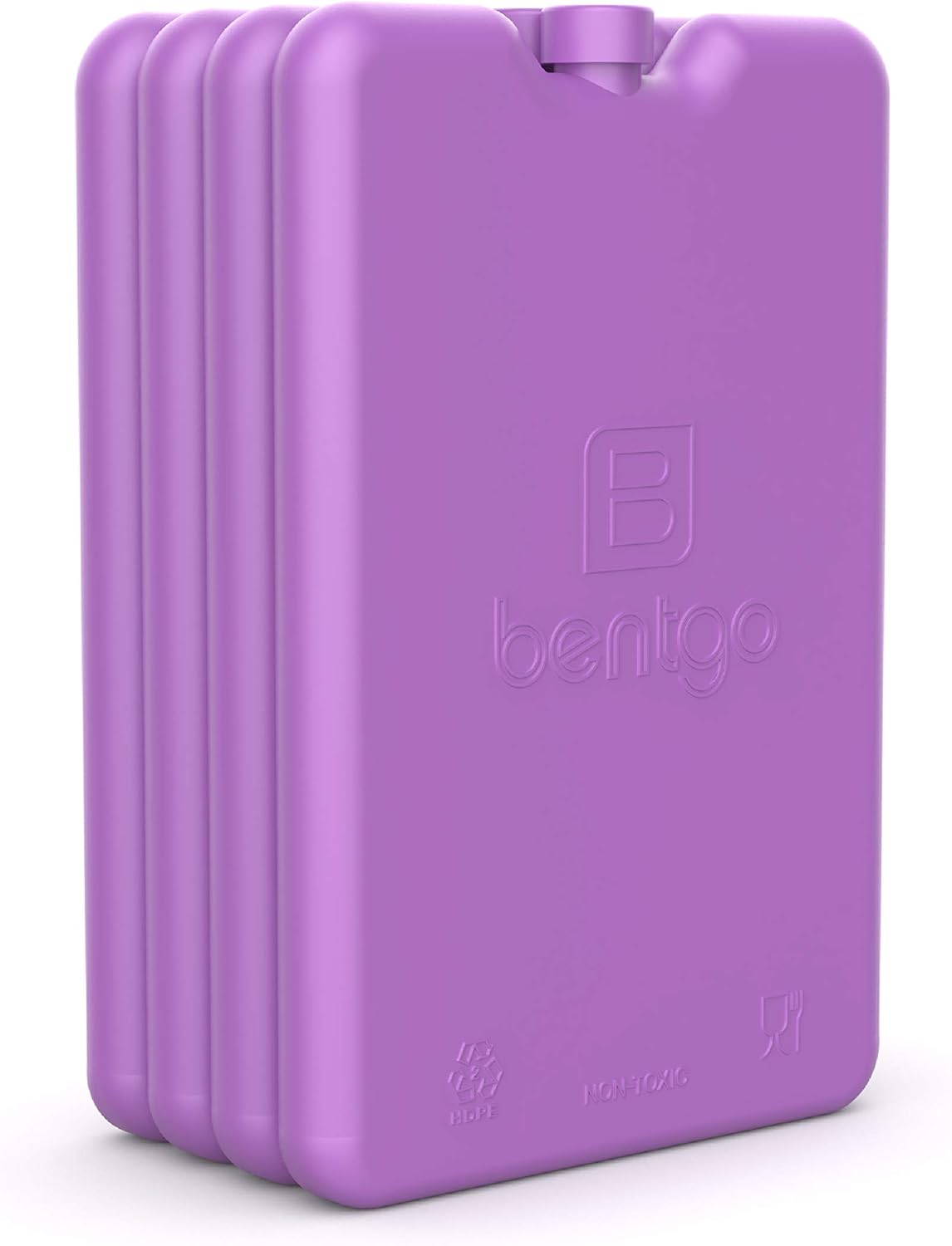 Bentgo Ice Lunch Chillers - Ultra-Thin Ice Packs Perfect for Everyday Use in Lunch Bags, Lunch Boxes and Coolers - 4 Pack (Blue)