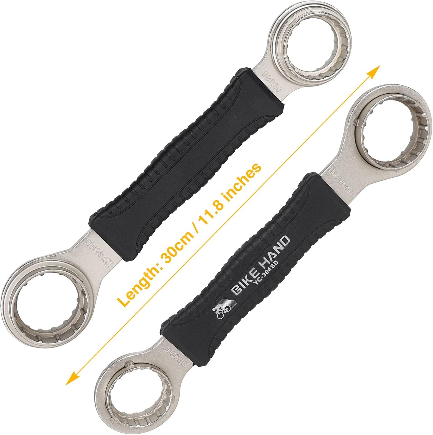 BikeHand Bicycle Bottom Bracket Tool - Compatible with Shimano Hollowtech II/BB9000, BBR60, M8000, Sram Dub, Truvativ GXP, FSA Mega EVO or Campagnolo Ultra-Torque