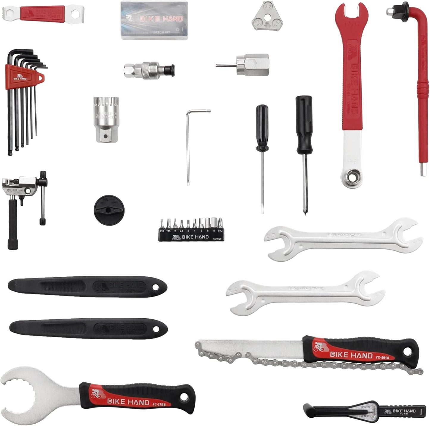 BIKEHAND 18 Piece Bike Bicycle Repair Tool Kit Set - Great Bike Maintenance Tools for Mountain & Road Bike -Bike Tools Set Complete with Torque Wrench