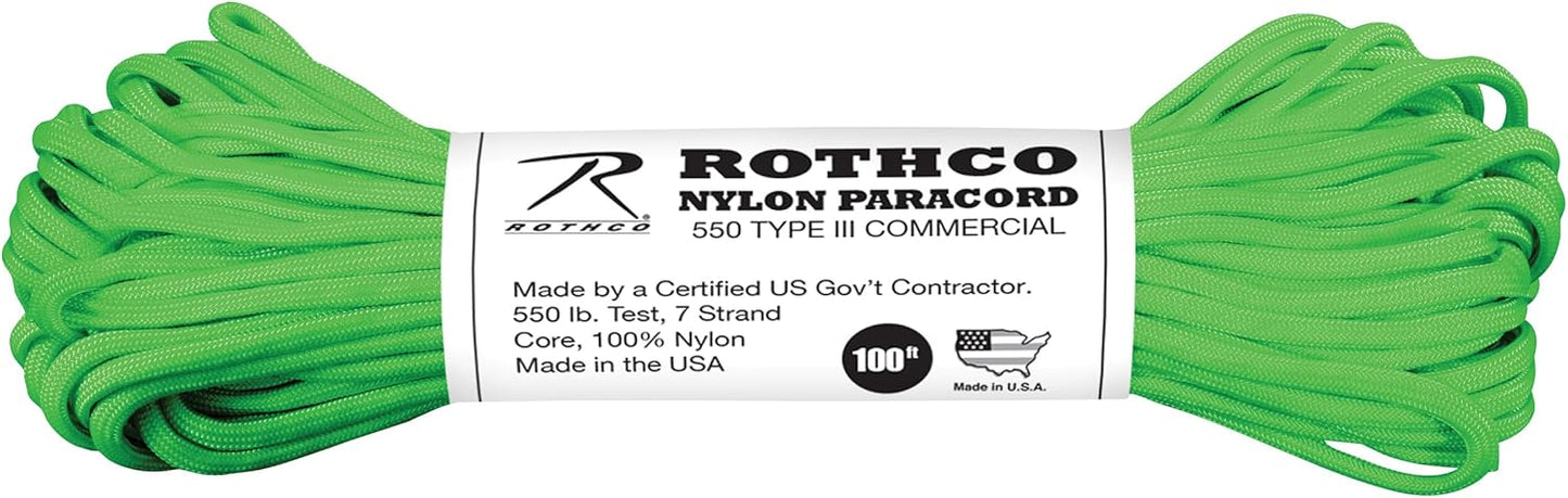 Rothco 193 Cord 550LB Nylon 100 FT/Coyote Brown