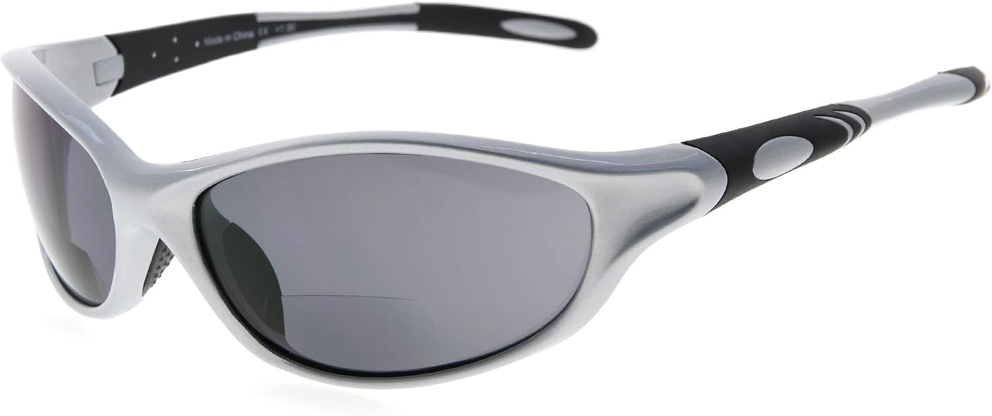 Eyekepper TR90 Frame Bifocal Sports Sunglasses Baseball Running Fishing Driving Golf Softball Hiking Sunshine Readers