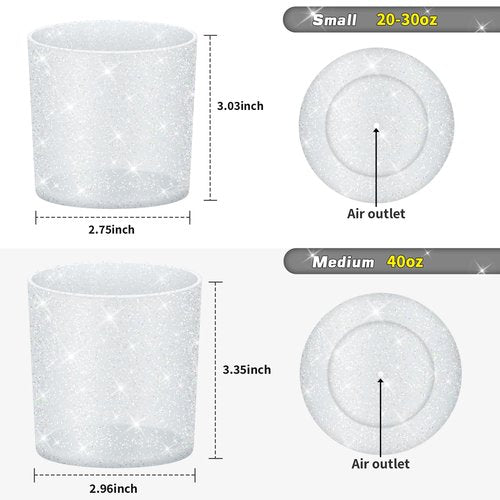 WUQID Glitter Higher Silicone Boot Compatible with Stanley Quencher H2.0 40oz 30oz 20oz & IceFlow Flip 30oz 20oz, Tumbler Cups Anti-Slip Bottom Sleeve Cover