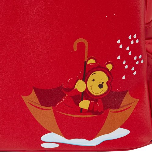 Loungefly Winnie the Pooh Rainy Day Puffer Jacket Double Strap Shoulder Bag