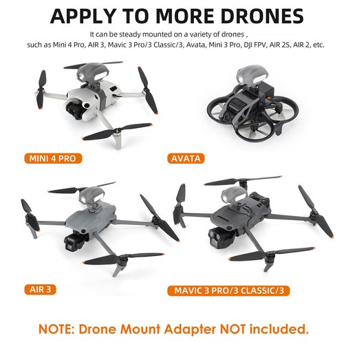 CAPART Rechargeable Strobe Light for Bike, Backpack, and Mini Drones Like DJI Mini 4 Pro, Mini 3 / Mini 3 Pro, Mini 2 / Mavic Mini, Mavic 3 Pro/Classic/Cine, Air 2 / Air 2S/Air 3
