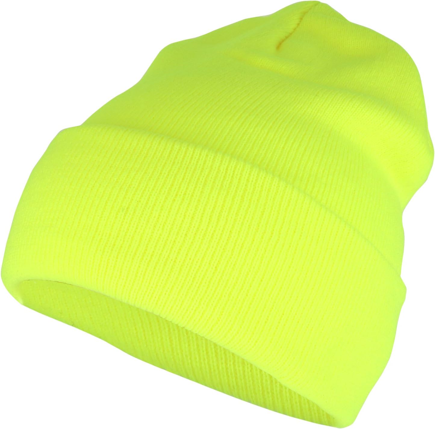 Armycrew High Visibility Neon Color Cuff Long Winter Beanie Hat