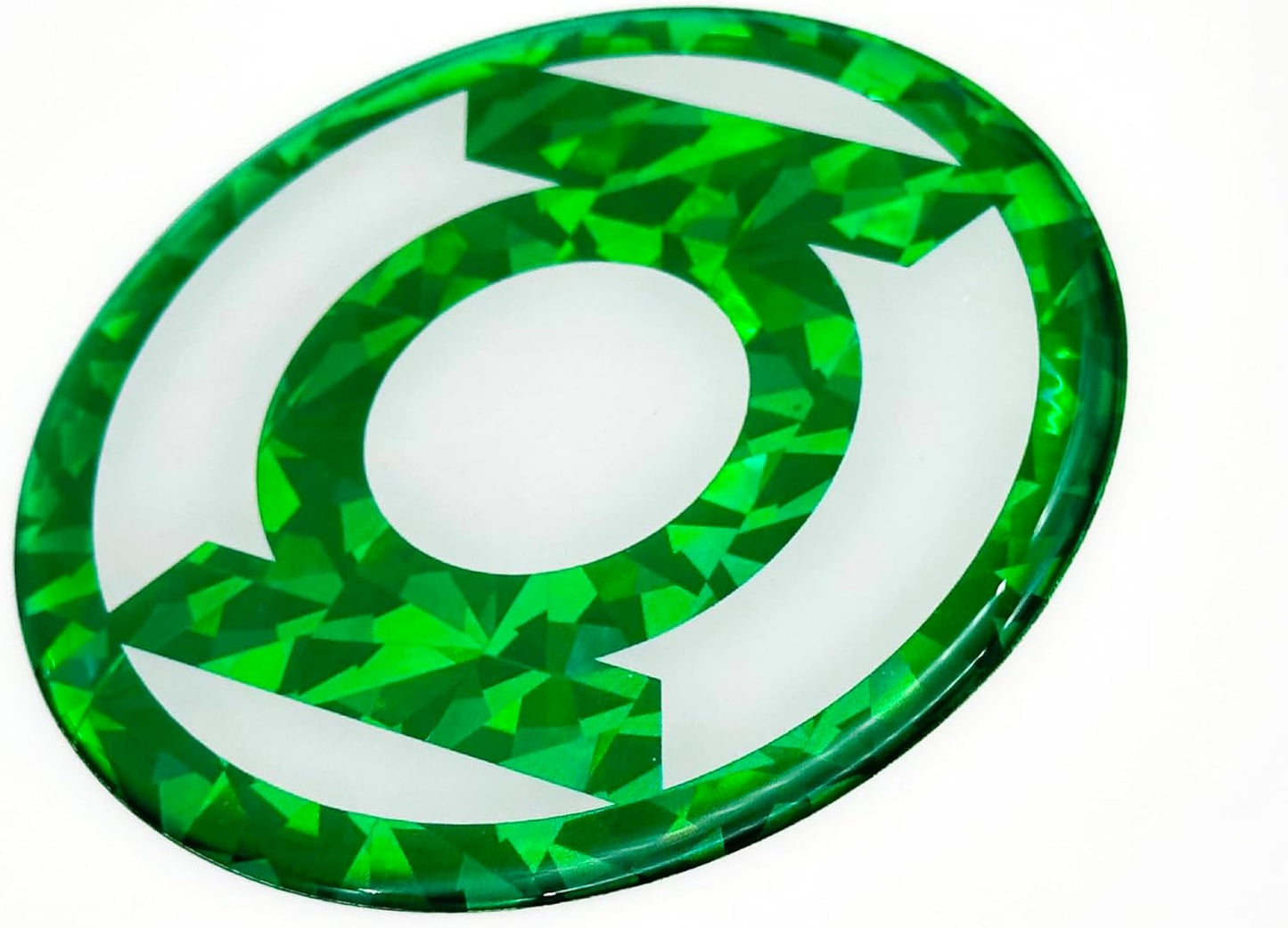 Elektroplate Officially Licensed DC Comics Green Lantern Automotive Reflective Domed Decal (3.75" Diameter) Premium 3D All Weather Vinyl Sticker for Car, Water Bottle, Laptop, Phone | Made in USA