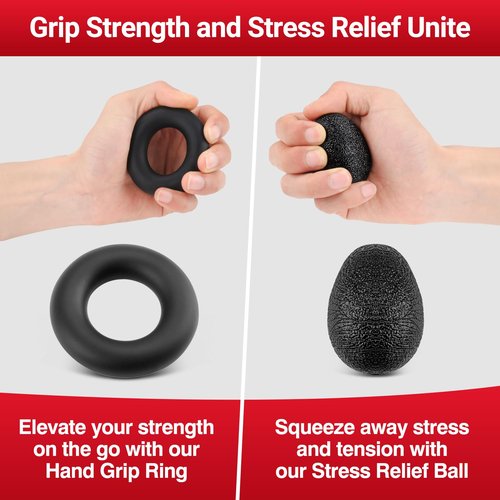 Grip Strength Tester & Grip Strength Trainer Kit, Hand Grip Dynamometer Forearm Strengthener, Dynamometer Grip Strength Meter, Grip Tester, Hand Gripper Strengthener, Forearm Exerciser & Grip Trainer