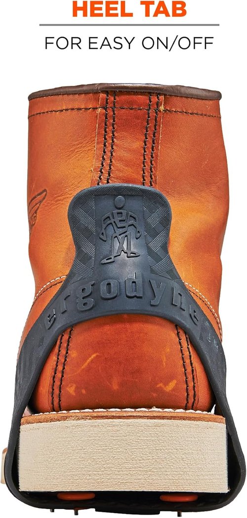 Ergodyne TREX 6300 Slip-On Traction Cleats for Snow and Ice with 8 Carbon Steel Spike Grips