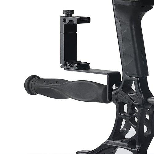 DEEPOWER Universal Compound Bow Phone Holder Aluminum Alloy Smartphone Mount for Archery Hunting - Instant Photo and Video Recorder